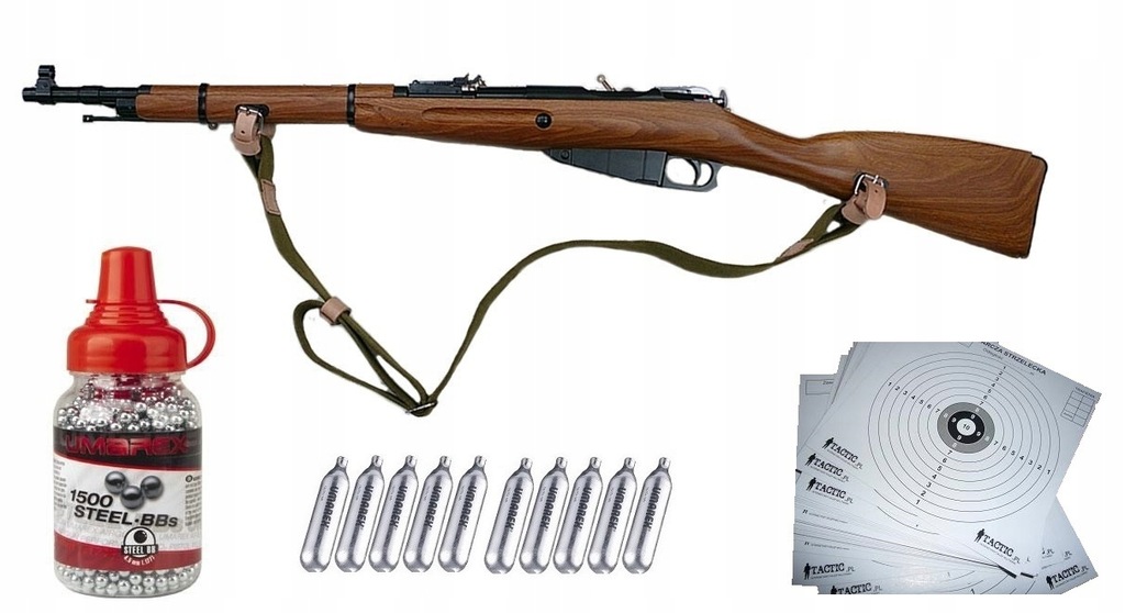 Wiatrówka karabin MOSIN NAGANT 4 5 mm ZESTAW 7316226267 oficjalne