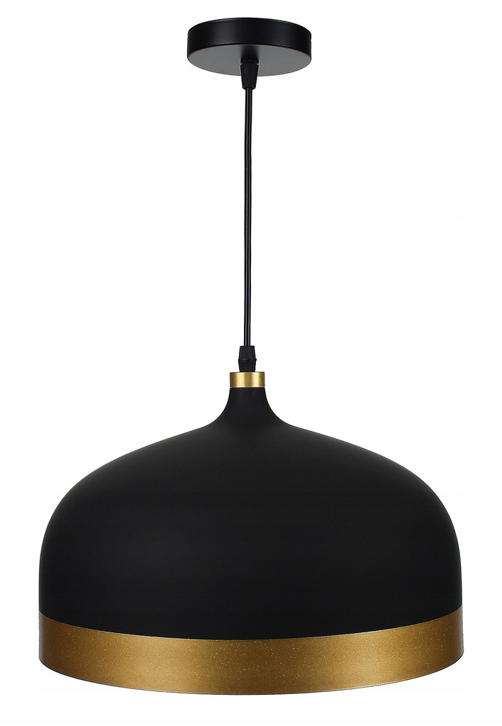 LAMPA WISZĄCA NOWOCZESNA czarna złota industrialna 7153957169