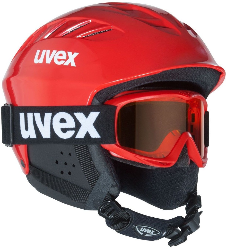 Kask Narciarski Snowboardowy UVEX Gogle 51 56cm 7090860081