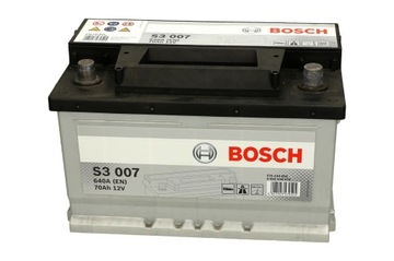 Аккумулятор BOSCH 12V 70AH 640A S3 P+ 1 стартер