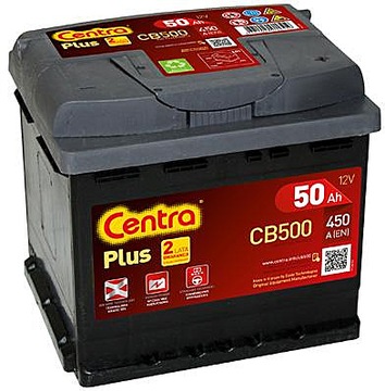 Akumulator Centra Plus 50Ah 450A CB500 Nowy Model