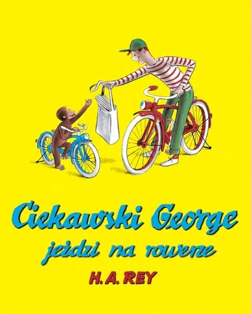 

Ciekawski George jeździ na rowerze H.a. Rey