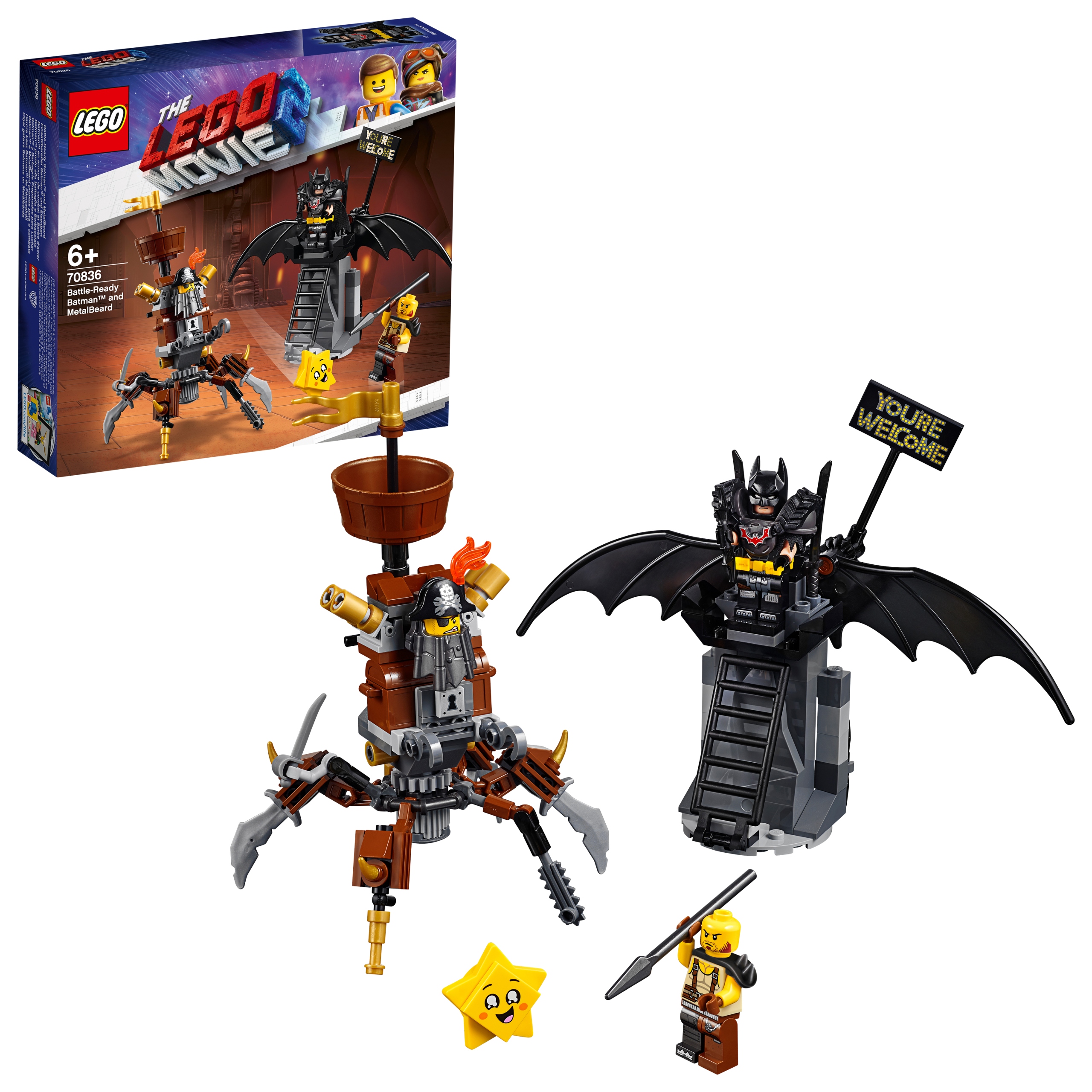 Lego Originální The Lego Movie 2 70836 Batman a Ocelové vousy Stavebnice