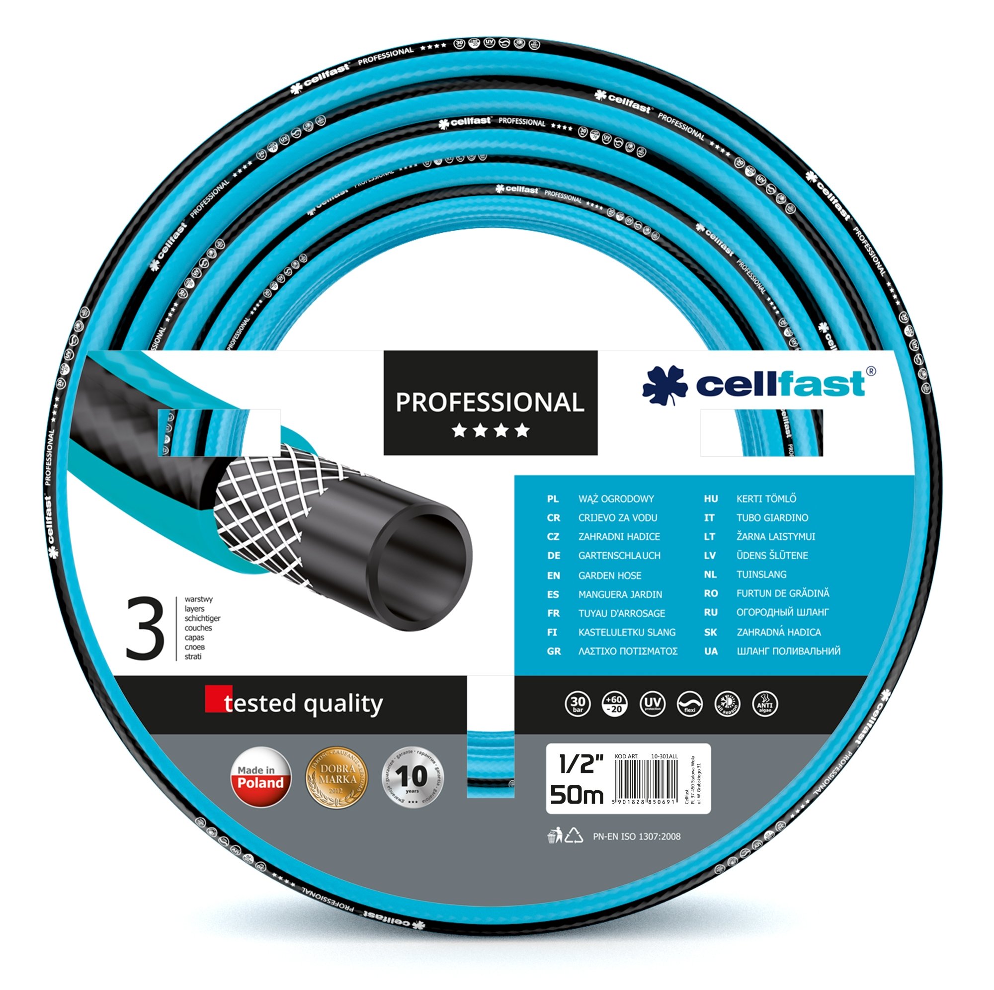 

Cellfast Wąż ogrodowy Professional 1/2" 50 mb