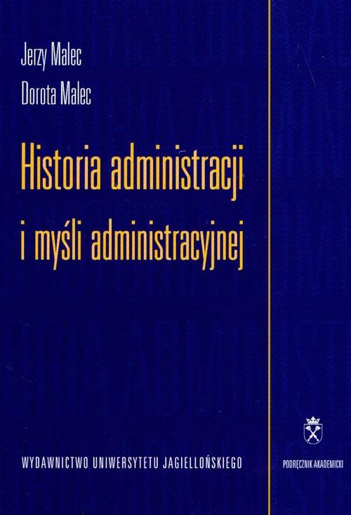 

Historia administracji i myśli administracyjnej