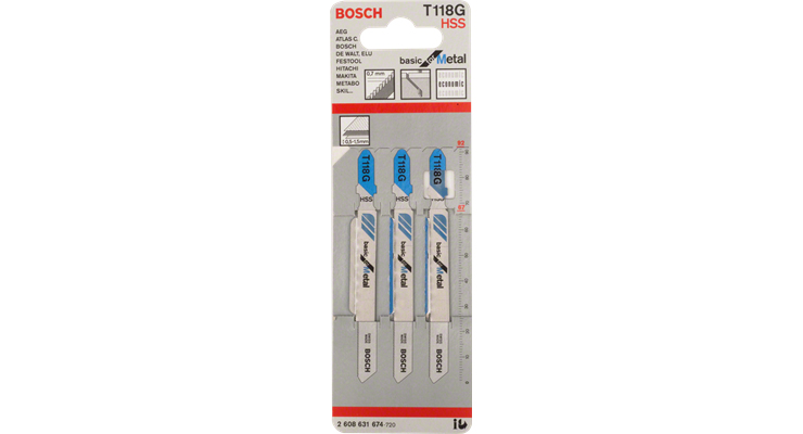 BOSCH T118G brzeszczot teowy(T) do wyrzynarek 92mm