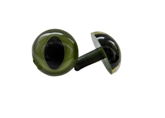 Kocie oczy oczka zaciskowe do maskotek 12mm Kot Z