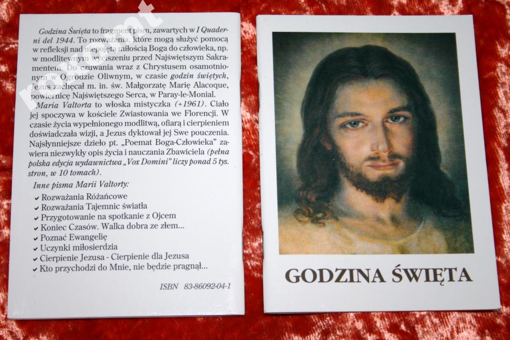 

Godzina Święta Adoracja Słowa Jezusa M. Valtorta