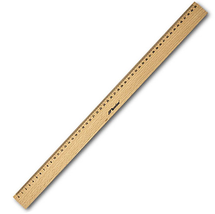 Leniar Linijka Drewniana 50cm Długość 50 cm