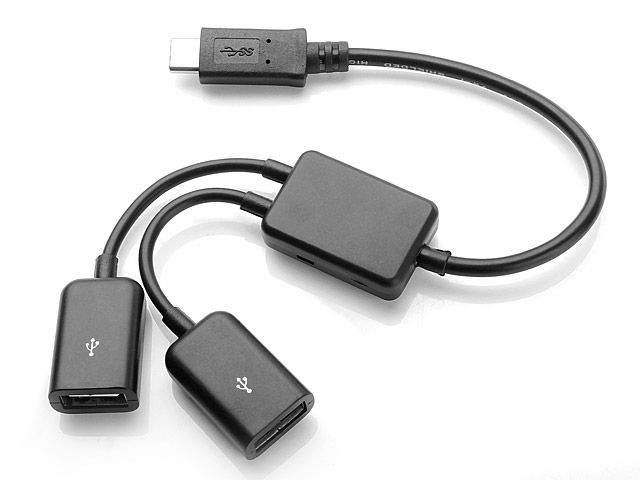 

Hub Otg Usb 3.1 Usb-c typ C do 2 x porty Usb 2.0