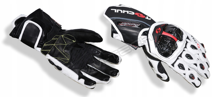 TSCHUL 250 RĘKAWICE SKÓRZANE CARBON CZERWONE r XXL Model 250