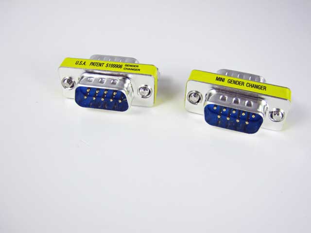 gender łącznik d-sub 9pin rs 232 DB 9 wtyk/wtyk Zastosowanie Szeregowe RS