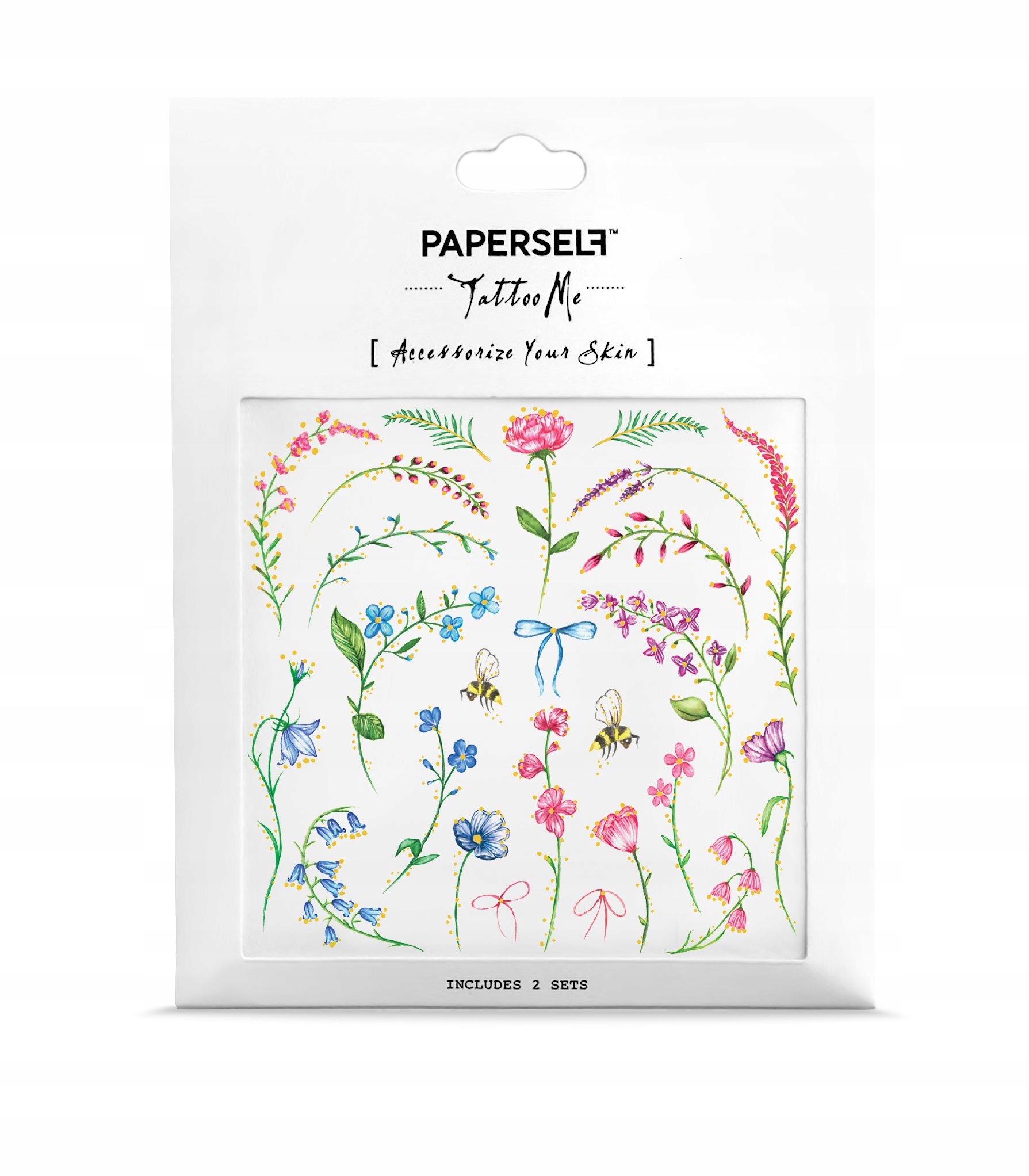 Tatuaż mini bukiet dla dzieci zmywalny Paperself Marka Paperself