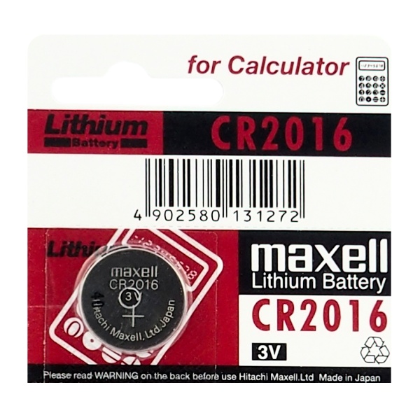 5x CR2016 BATERIA LITOWA MAXELL Japan DL2016 2016
