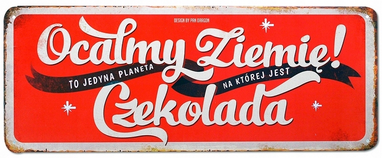 

Tablica vintage metalowa tabliczka plakat napis