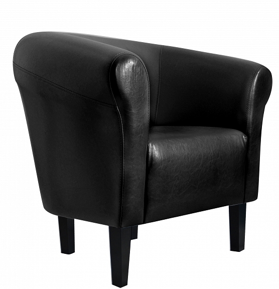 

Fotel klubowy Monaco 2 klub salon pub dom Czarny