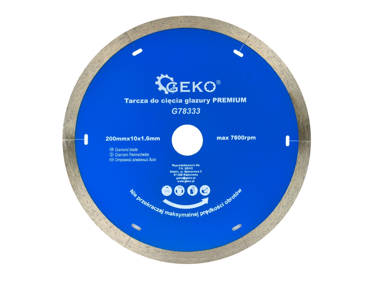 

Tarcza Diamentowa Do Glazury 200x25,4mm Profi Geko