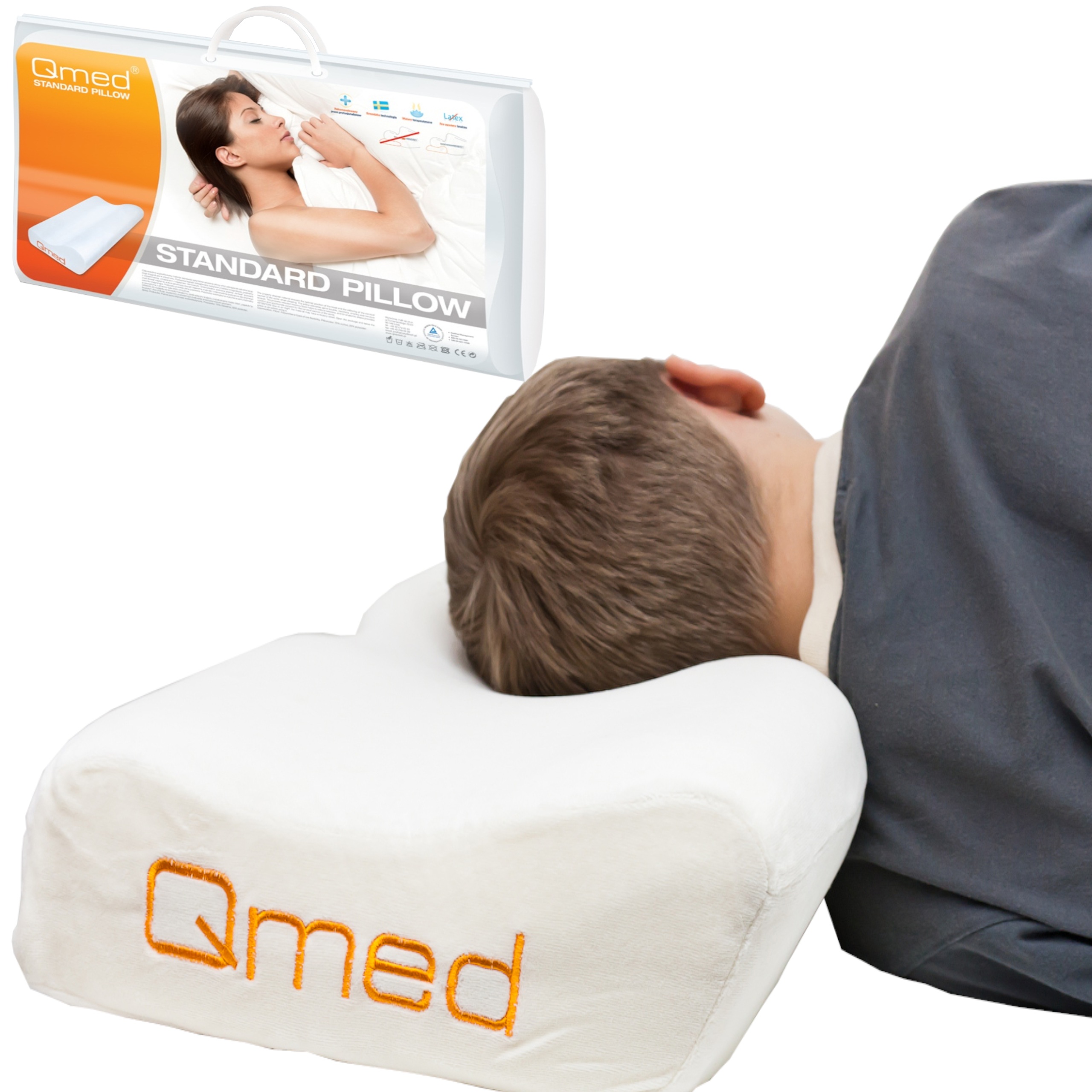 ПОДУШКА ПРОФИЛИРОВАННАЯ ОРТОПЕДИЧЕСКАЯ КРОНА QMED