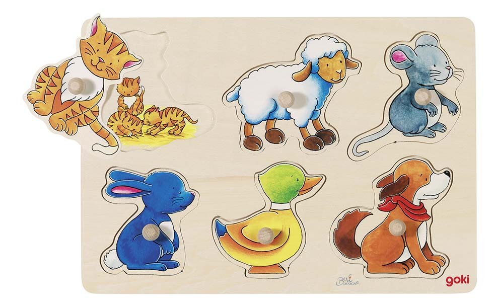 

Puzzle z uchwytami Mama I Jej Dziecko Goki