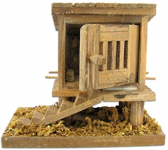 

Kurnik do Szopki- 6,5cm wysoki do figur 10-12cm
