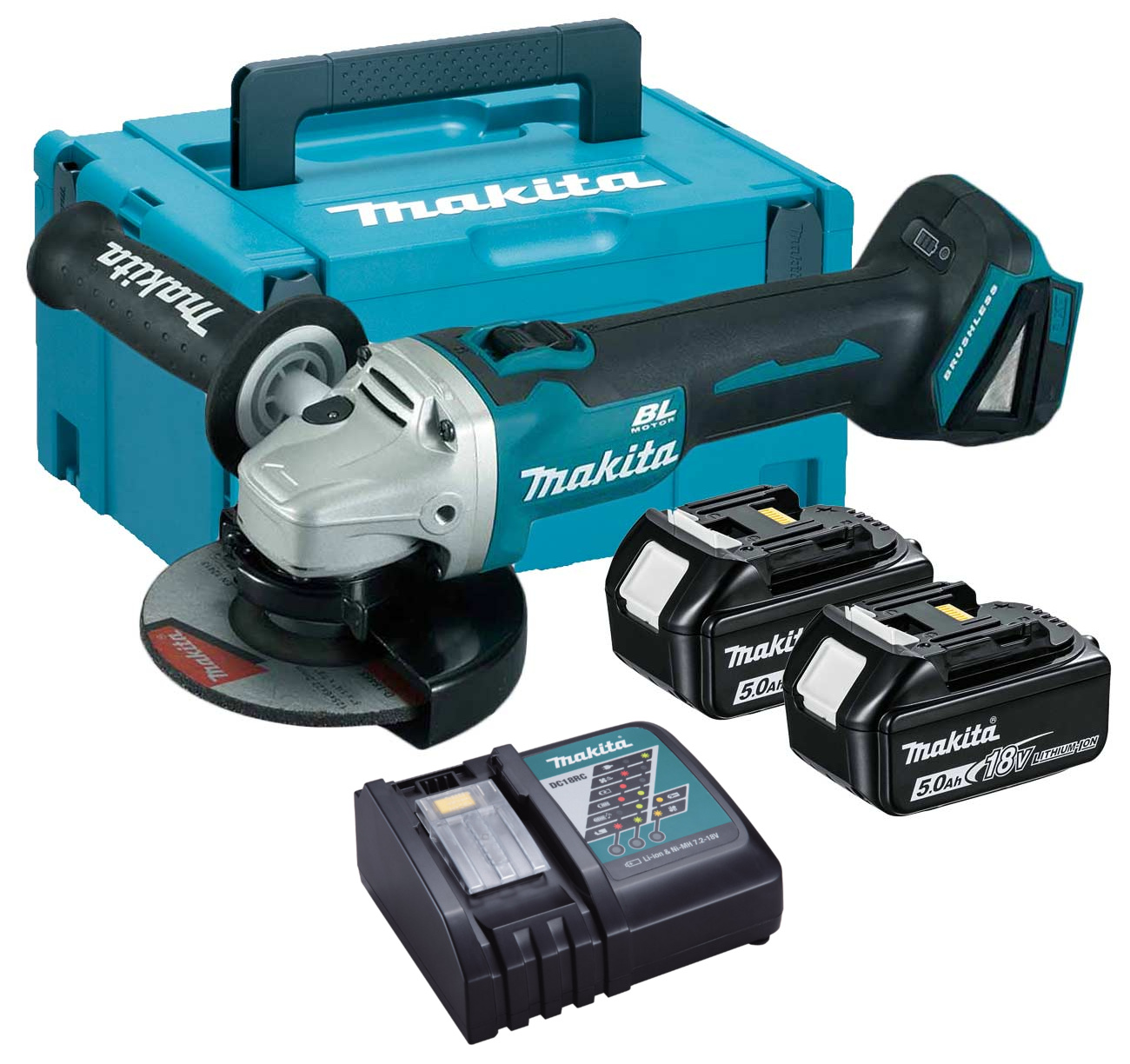 

Makita DGA506RTJ Szlifierka Kątowa 18V 125mm -24h
