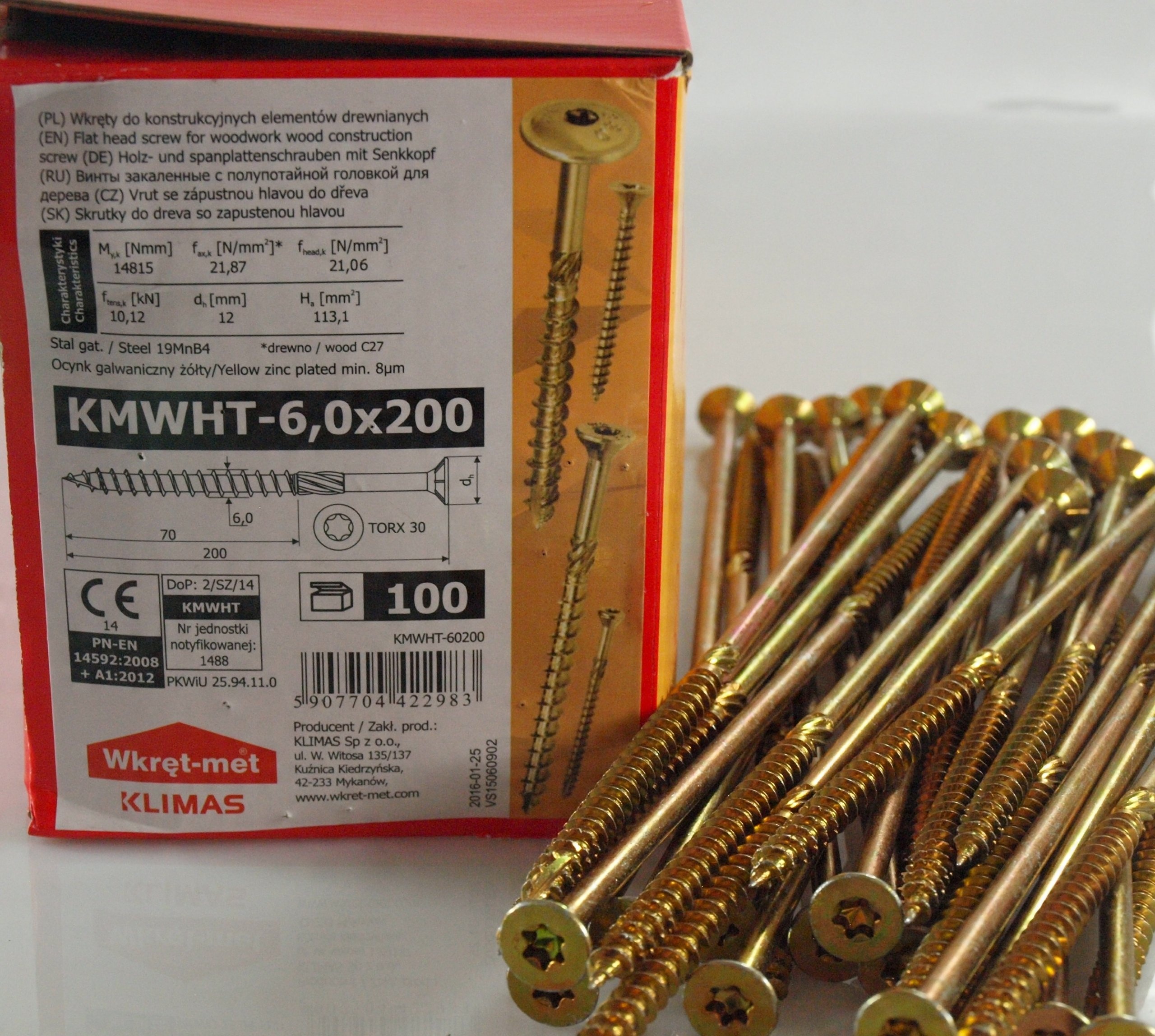 

Wkręty Ciesielskie Do Drewna 6,0x200 Torx 100 szt