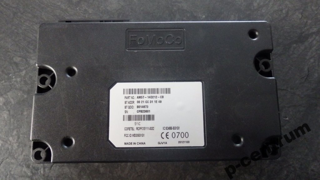 МОДУЛЬ BLUETOOTH FORD B-MAX FIESTA AM5T-14D212-CB
