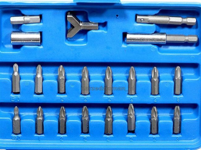 ZESTAW KOŃCÓWEK DO WKRĘTARKI WIERTARKI BITY 100 Długość bitu inna długość