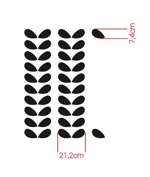 Climber - szablon na ścianę w stylu SCANDI RETRO Długość 100 cm