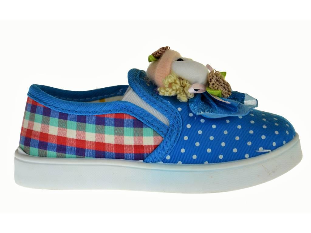 Kids KROPKI KRATKA Trampki LALKA Gumka BŁĘKIT r28 Płeć Dziewczynki