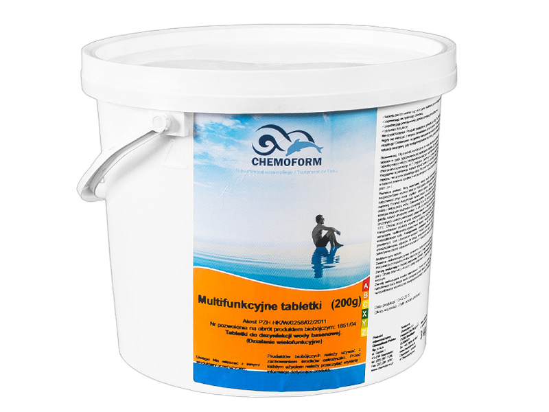 Chlor Tabletki Multifunkcyjne 200g Chemoform 5kg