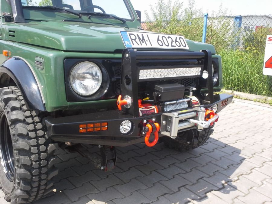 Zderzak przedni Suzuki Samurai wyciągarka uchwyty Producent części GMP