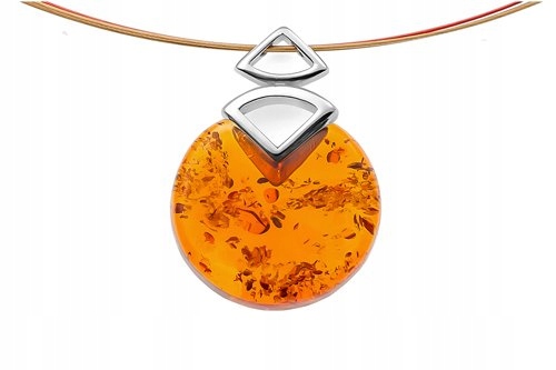 Stříbrný Kolia Náhrdelník s přírodním baltský jantar stříbro 925 Originální
