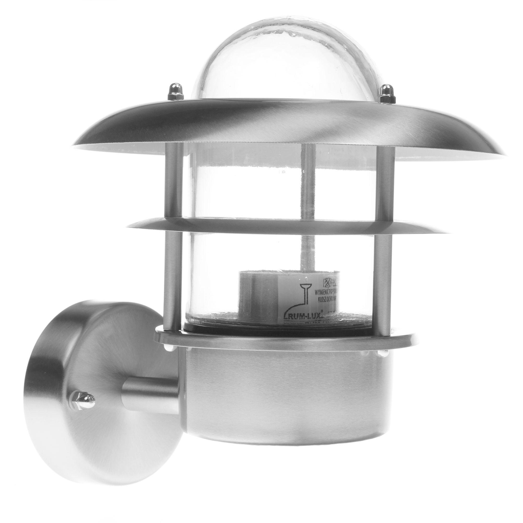 Jednoduché zahradní nástěnné svítidlo, venkovní kovová lampa