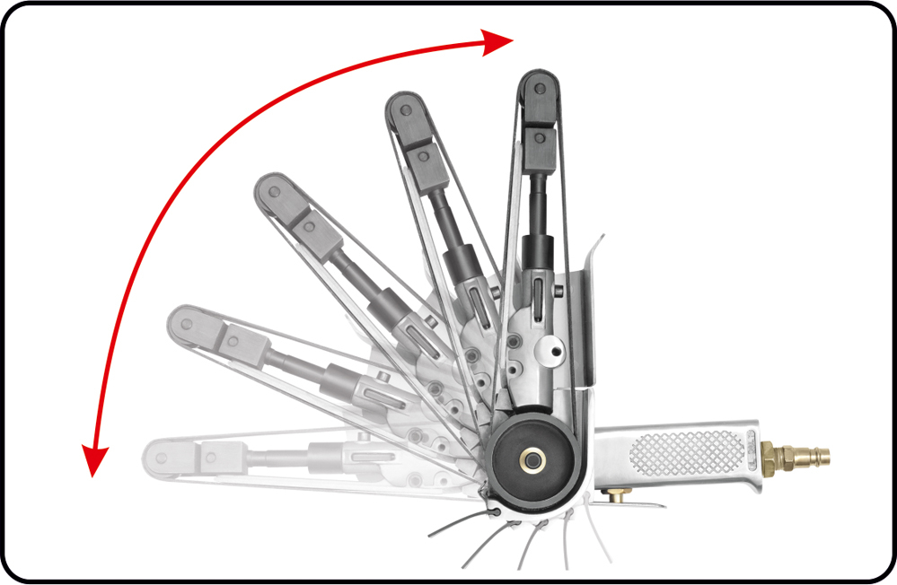 SZLIFIERKA TASMOWA CZOLG PNEUMATYCZNA YATO 20x520 Producent code Yato YT 09742