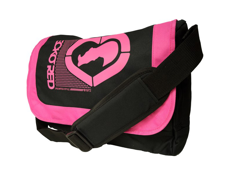 

Torba Ecko Red damska czarno-różowa na laptop