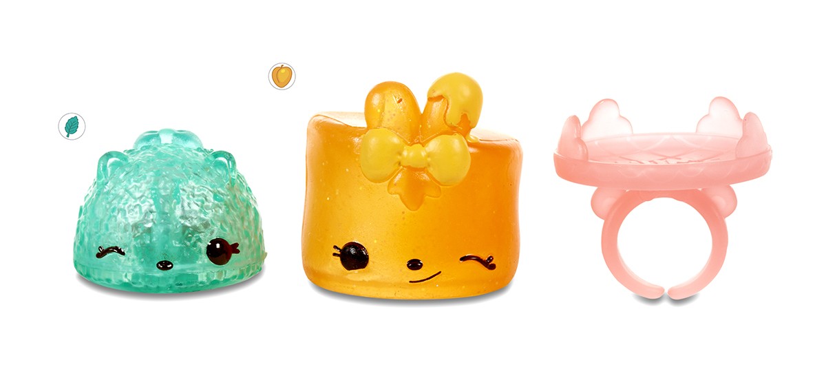 NUM NOMS LIGHTS ŚWIECĄCE PIERŚCIONKI SERIA 3 Materiał Plastik Inny