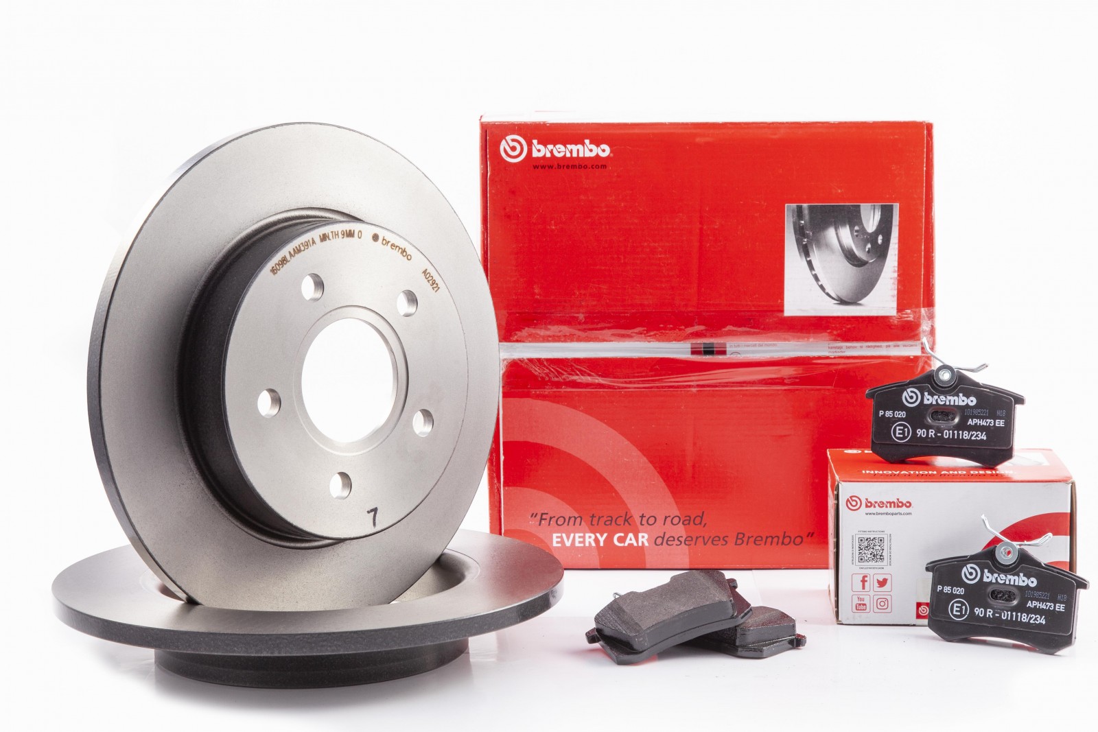 

Tarcze Klocki Brembo Tył Opel Astra J 268mm