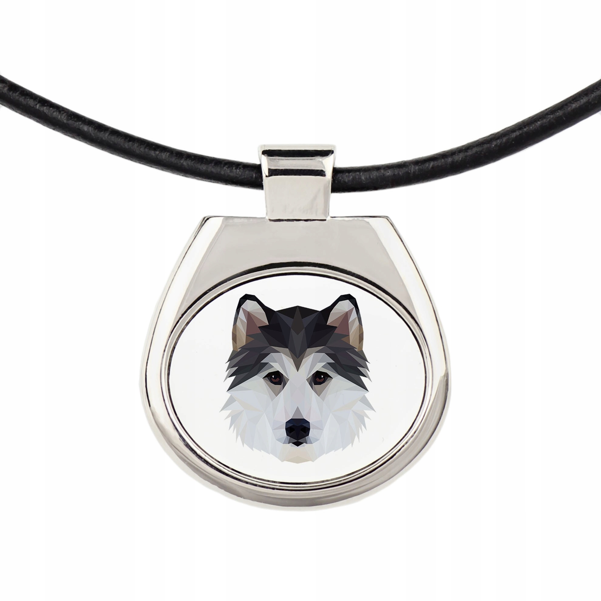 

Husky syberyjski Naszyjnik Pies geometryczny