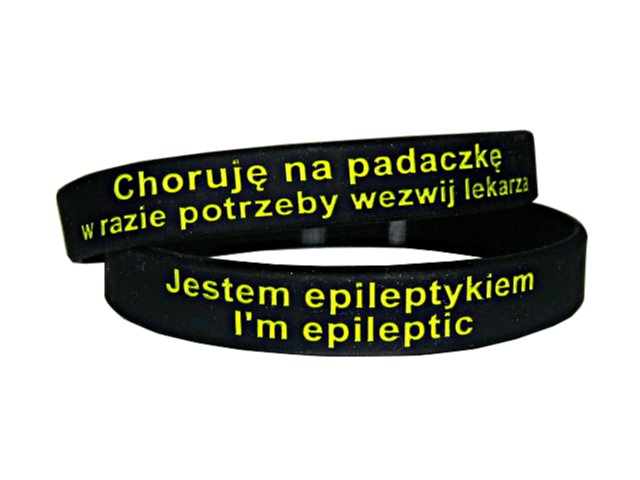 

Opaska Bransoletka Padaczka Mega Rozmiar Czarna