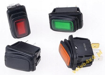 WŁĄCZNIK ŚWIATEŁ IP66 25A PANEL LED OFF-ROAD 4x4 Producent części Inny