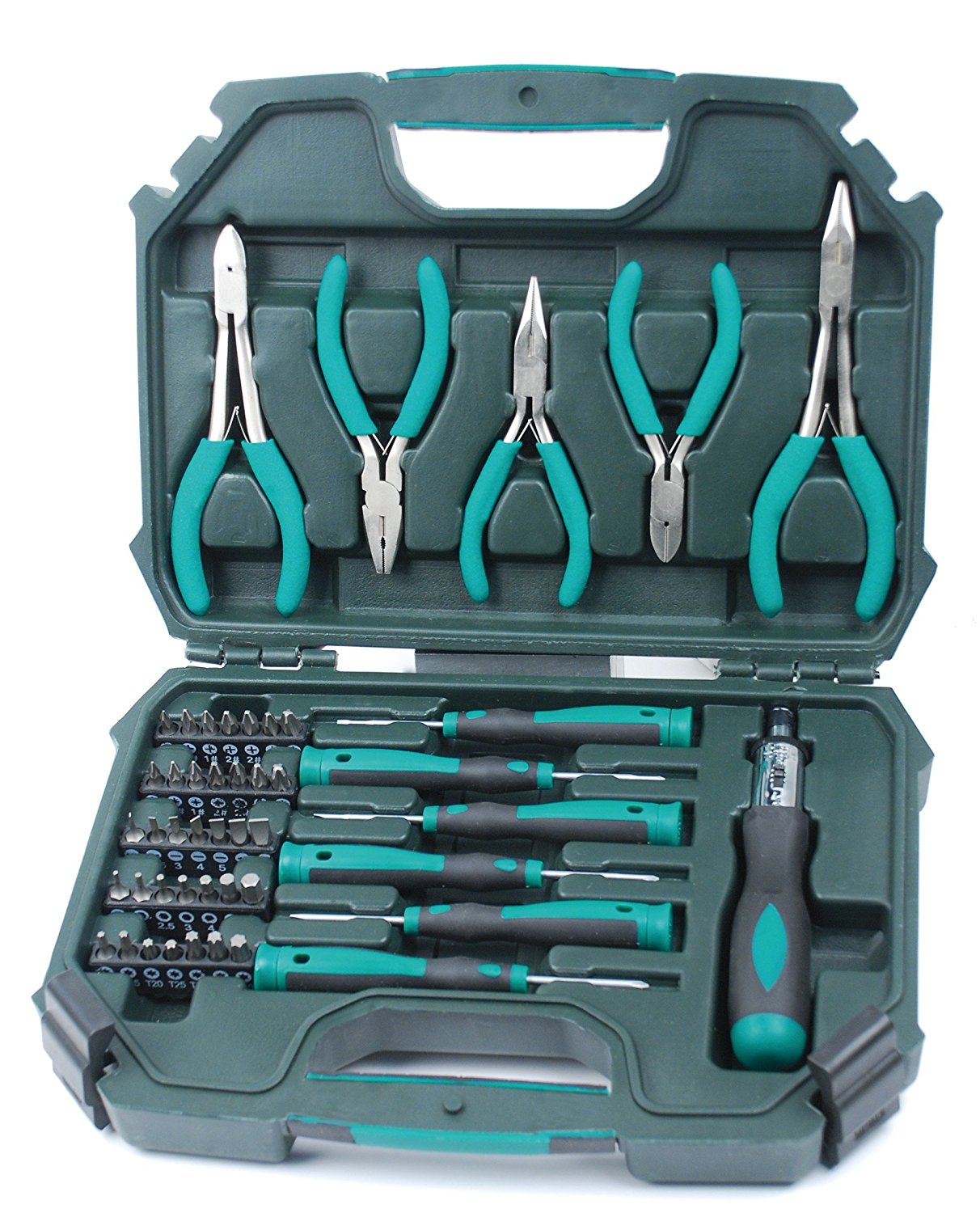 Mannesmann Sada Kleští Šroubováky Bity Kufr 47