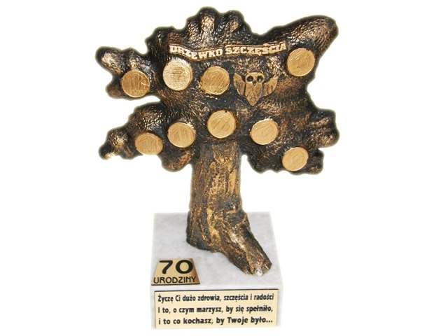 

Drzewko Szczęścia Na 70 Urodziny Statuetka