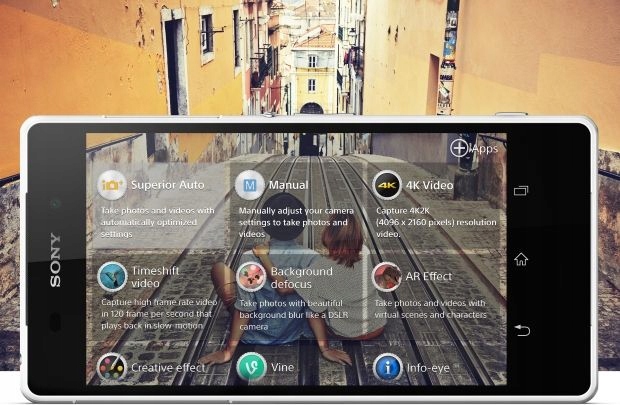 Телефон SONY XPERIA Z2 D6503 фиолетовый Задняя Камера разрешение 20.7 Mpx