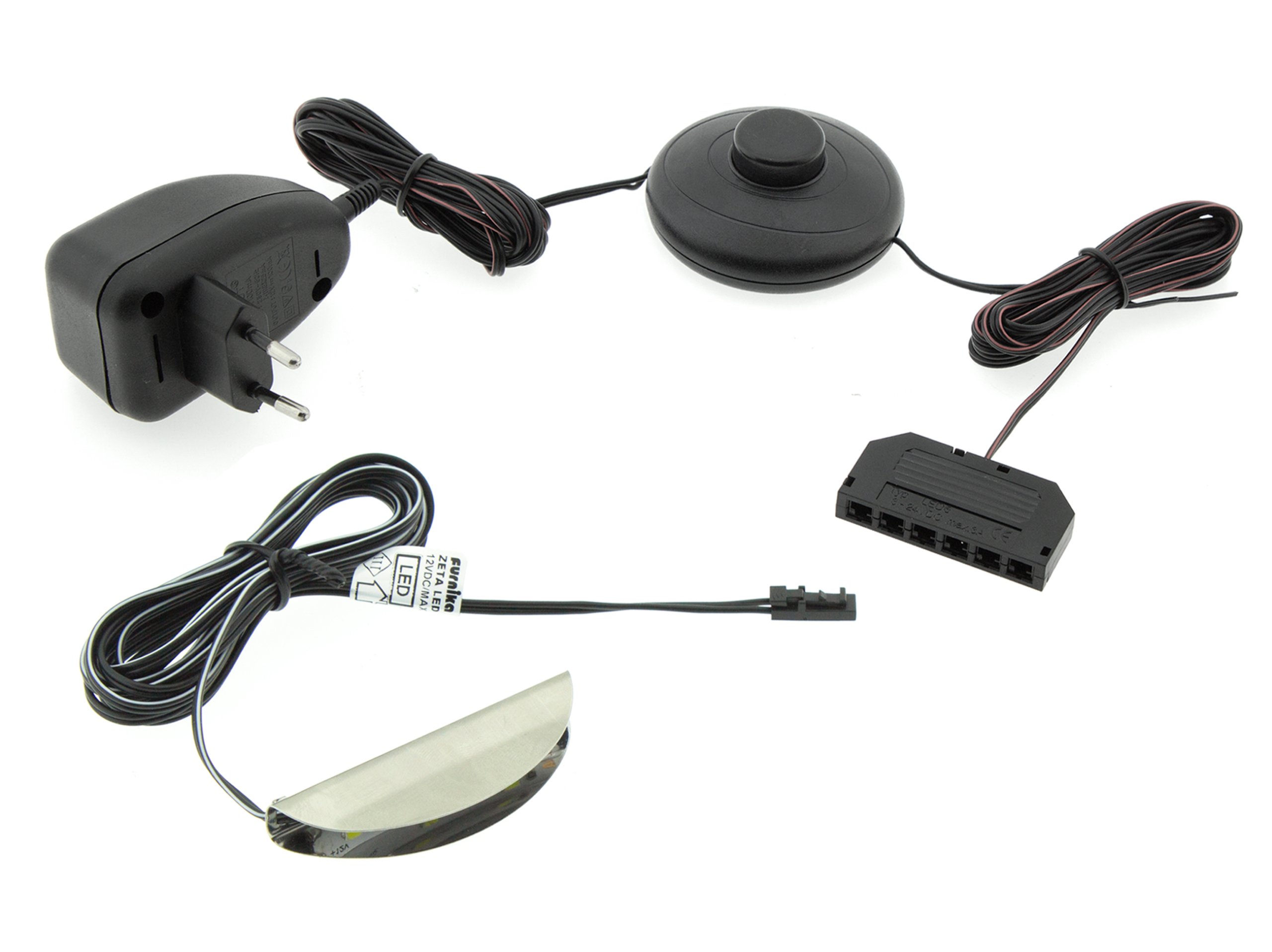 

Zestaw 1x klips led do podświetlenia szyb+zasilacz