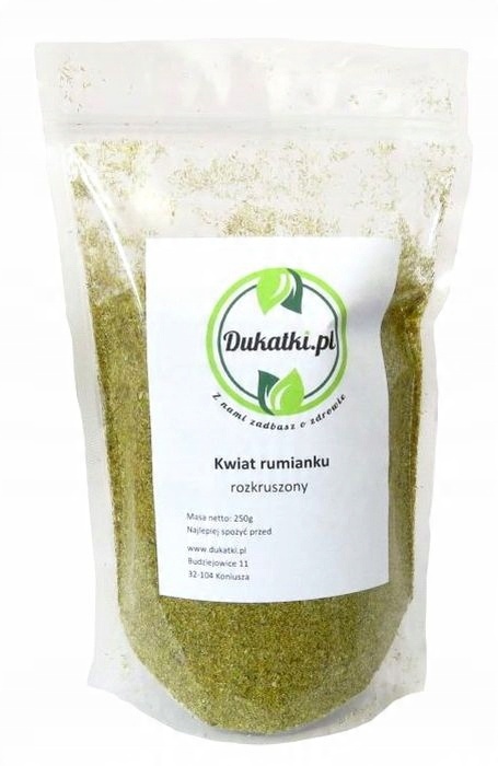 

Kwiat rumianku, rumianek rozkruszony herbatka 500g