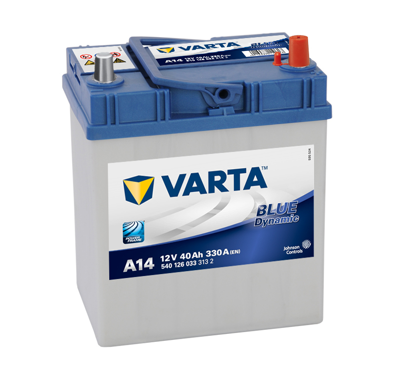 VARTA BLUE dynamic, A14 Batterie 5401260333132 12V, 330A, 40Ah