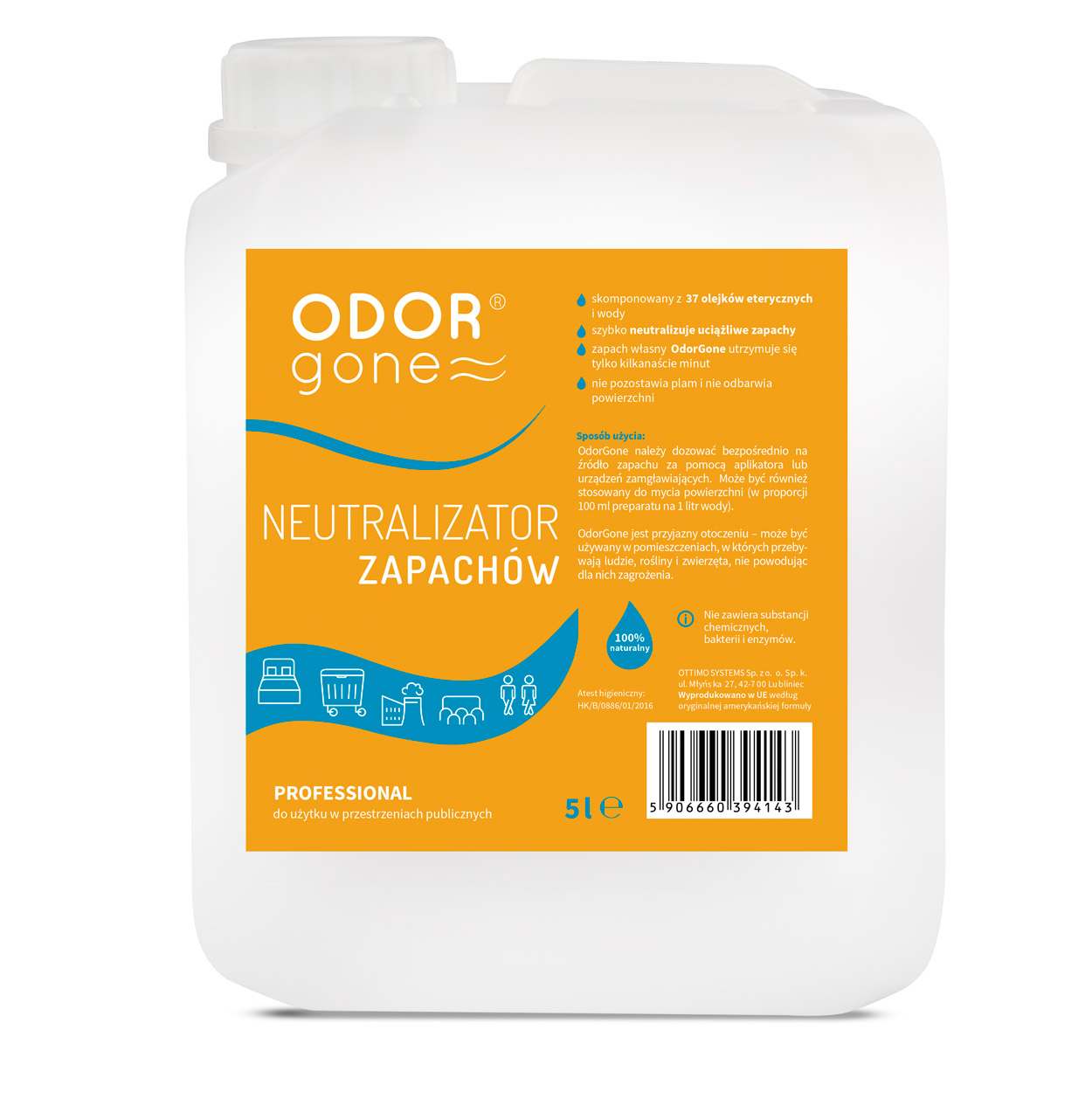 

Neutralizator zapachów Odor Gone Professional 5 l