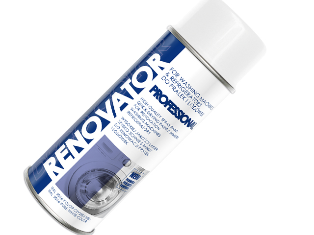 

Farba do agd pralki spray biały 400ml Renovator