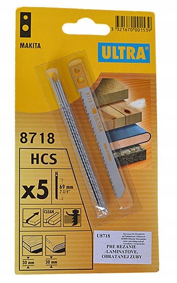 

Brzeszczot Do wyrzynarki 5 szt hcs makita drewno